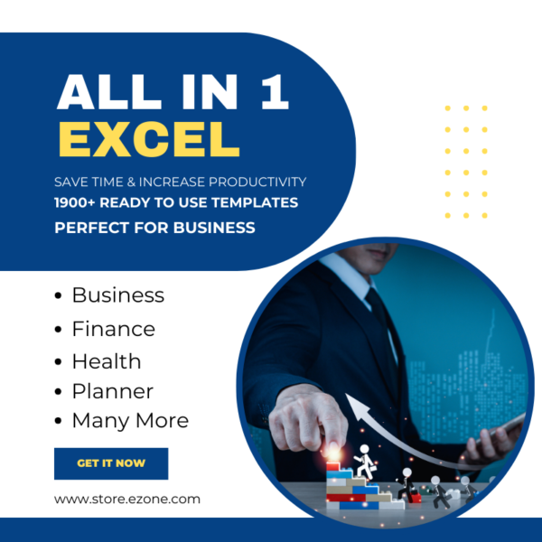 ALL IN ONE (1) 1900+ Premium Excel Templates Bundle