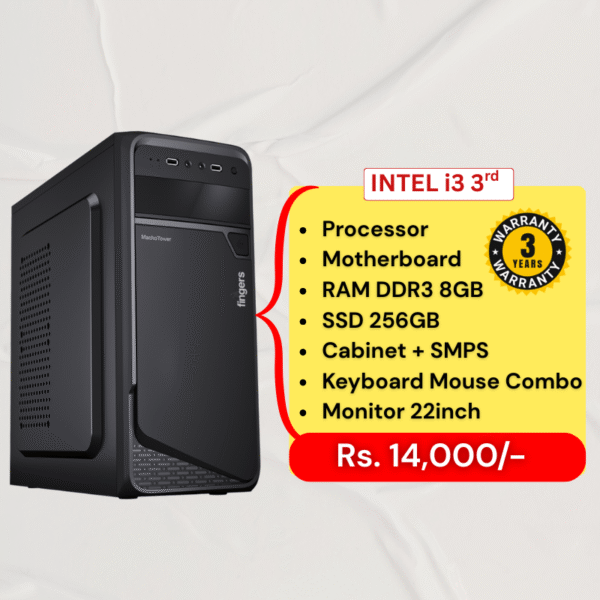 Assemble Desktop Intel i5 3rd Generation/8GB RAM/256GB SSD